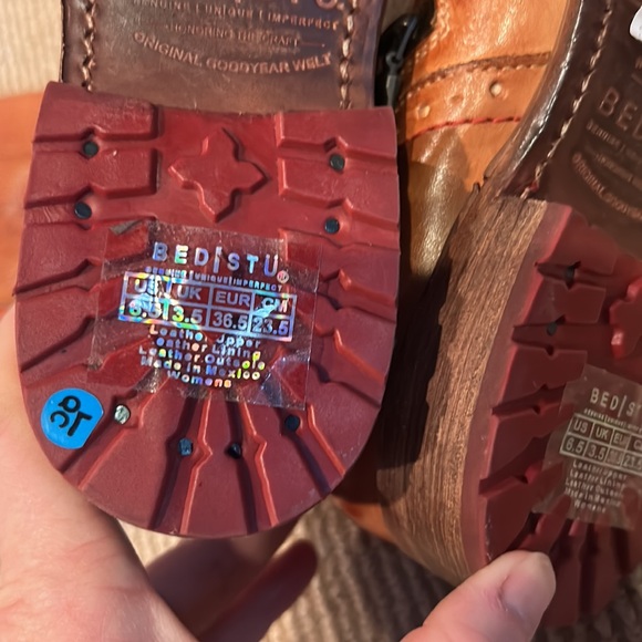 NEW BED STU Jacqueline tall leather cognac boots size 6.5 - Picture 10 of 16